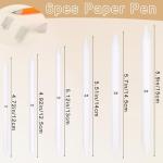 Ptwola 21Pcs Blending Stumps for Drawing Reusable Paper Art Blenders Blending Sticks Beginner Blendings Tools Paper Stumps Sandpaper Pencil Sharpener for Artist Shading Completed Sketch Drawing Tool