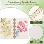 Watercolor Paper Pad 3.5x5.5 Inch | 30 Sheets 140lb/300g,Spiral-Bound, Tear-Resistant & No-Bleed | Artist-Grade for Water Color Paper/Ink | Compact Travel Sketchbook (Adults, Students, Outdoor)