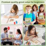 Watercolor Paper Pad 3.5x5.5 Inch | 30 Sheets 140lb/300g,Spiral-Bound, Tear-Resistant & No-Bleed | Artist-Grade for Water Color Paper/Ink | Compact Travel Sketchbook (Adults, Students, Outdoor)