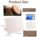 2 Pack Easel for Painting, Tabletop Easel Stand, Adjustable Angle Wooden Art Easel for Canvas Painting, iPad, Book Display, Artwork Holder - 13 x 9 Inches