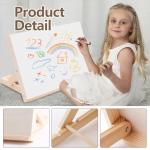 2 Pack Easel for Painting, Tabletop Easel Stand, Adjustable Angle Wooden Art Easel for Canvas Painting, iPad, Book Display, Artwork Holder - 13 x 9 Inches