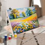 2 Pack Easel for Painting, Tabletop Easel Stand, Adjustable Angle Wooden Art Easel for Canvas Painting, iPad, Book Display, Artwork Holder - 13 x 9 Inches