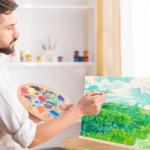 2 Pack Easel for Painting, Tabletop Easel Stand, Adjustable Angle Wooden Art Easel for Canvas Painting, iPad, Book Display, Artwork Holder - 13 x 9 Inches