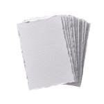 Deckle Edge Watercolor Paper, 100% Cotton, 140 LB, 300 GSM, 4x6”, 30 Sheets Mixed Media Paper for Dry & Wet Technique, Acid Free, tumuarta Blank Cards is Perfect for Greeting Cards & Thank You Notes