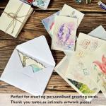 Deckle Edge Watercolor Paper, 100% Cotton, 140 LB, 300 GSM, 4x6”, 30 Sheets Mixed Media Paper for Dry & Wet Technique, Acid Free, tumuarta Blank Cards is Perfect for Greeting Cards & Thank You Notes