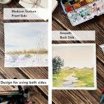 Deckle Edge Watercolor Paper, 100% Cotton, 140 LB, 300 GSM, 4x6”, 30 Sheets Mixed Media Paper for Dry & Wet Technique, Acid Free, tumuarta Blank Cards is Perfect for Greeting Cards & Thank You Notes