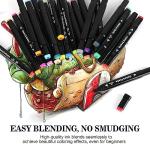 Dabo&Shobo 24 Colors Drawing Markers, Dual Tip Art Markers, Coloring Marker For Adult Sketching And Coloring
