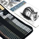 KALOUR 54-Pack Sketch Drawing Pencils Kit with Sketchbook,Include Graphite,Charcoal Pencils and Artists Tools,Pro Art Drawing Supplies for Adults Beginners,ideal for Sketching Shading