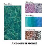 Oil Pastels Set (48 Colors) - Easy to Blend Oil Crayons for Artist w/ 2 Bonus White Sticks - Beeswax Pastel Sticks - Oil Pastel Crayons for Kids for Color Mixing, Stippling, Sgraffito, & More