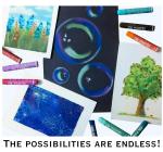 Oil Pastels Set (48 Colors) - Easy to Blend Oil Crayons for Artist w/ 2 Bonus White Sticks - Beeswax Pastel Sticks - Oil Pastel Crayons for Kids for Color Mixing, Stippling, Sgraffito, & More