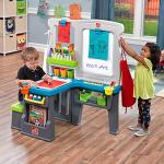 Step2 Great Creations Art Center, Kids Activity Table, Arts & Crafts Desk, Made of Durable Plastic, Includes Bench, For Toddlers 3+ Years Old