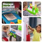 Step2 Great Creations Art Center, Kids Activity Table, Arts & Crafts Desk, Made of Durable Plastic, Includes Bench, For Toddlers 3+ Years Old