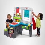 Step2 Great Creations Art Center, Kids Activity Table, Arts & Crafts Desk, Made of Durable Plastic, Includes Bench, For Toddlers 3+ Years Old