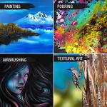 U.S. Art Supply X-Large Stretched Canvas for Painting 30x48 inch Gallery Depth 1-1/2" Thick, 2-Pack - 12oz Acrylic Gesso Triple Primed, Professional Artist Quality, 100% Cotton - Oil, Pouring Paint