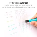 Grabie Erasable Gel Pens, 9 Colors Erasable Pens, Make Mistakes Disappear Colored Pens, Assorted Color Inks for Drawing Writing Planner,Gel Pens for Coloring