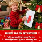 120 Colors Acrylic Paint Markers, Dual Tip Fine and Brush Tips Pens Contain 24 Metallic Color for Stone, Wood, Calligraphy, Canvas, Ceramic, Metal, Glass, Rock Painting, DIY Crafts Art Supplies Kit