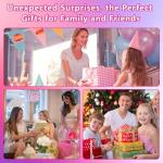 24 Packs 20cm Stretched Canvases for Painting, Various Shapes Square, Plum Blossom, Heart Shape, Circular, Butterfly, Hexagonal, Primed Blank Canvas for Oil, Acrylic Paint & Other Painting Media