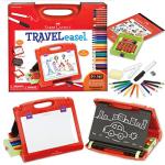 Faber-Castell Do-Art 3-in-1 Travel Easel - 30 Piece Tabletop Easel for Kids with Art Supplies, Multicolor