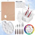 196Pcs Deluxe Artist Painting Set with French Easel, 48 Colors Acrylic & Oil Paints, 24 Colors Watercolor Paints, Art Paint Supplies for Artists, Beginner & Adults