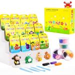Air Dry Clay Kits - Modeling Clay for Kids, Ultra Light & Soft, Safe & Non-Toxic, 12 Box DlY Air Dry Clays Kit with Sculpting Tools Tutorials,Art Crafts Toys Gifts for Boys Girls (B-Animal Kingdom)