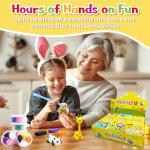 Air Dry Clay Kits - Modeling Clay for Kids, Ultra Light & Soft, Safe & Non-Toxic, 12 Box DlY Air Dry Clays Kit with Sculpting Tools Tutorials,Art Crafts Toys Gifts for Boys Girls (B-Animal Kingdom)