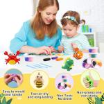 Air Dry Clay Kits - Modeling Clay for Kids, Ultra Light & Soft, Safe & Non-Toxic, 12 Box DlY Air Dry Clays Kit with Sculpting Tools Tutorials,Art Crafts Toys Gifts for Boys Girls (B-Animal Kingdom)