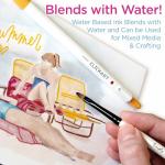 Zebra Pen CLiCKART Retractable Felt Tip Pen, Assorted Ink Colors, 0.6mm Fine Point, Moisture Absorbing to Prevent Drying Out, Ideal for Giftable Art Supplies and Teacher Gifts, 12-Pack (69012)