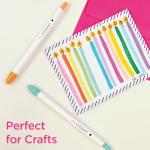 Zebra Pen CLiCKART Retractable Felt Tip Pen, Assorted Ink Colors, 0.6mm Fine Point, Moisture Absorbing to Prevent Drying Out, Ideal for Giftable Art Supplies and Teacher Gifts, 12-Pack (69012)