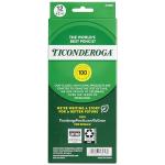 Ticonderoga Wood-Cased Pencils, Unsharpened, #2 HB Soft, Black, 12 Count