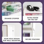 IRIS USA Screw Tool Organizer Small Parts Cabinet Chest, 36-Drawer Hardware Electronics Nuts Bolts Storage Drawers Organization Toolbox Garage Craft Business Teacher Beads Scrapbook Art Hobby - White