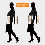 TOPDesign Utility Water Resistant Tote Bag with 13 Exterior & Interior Pockets, Top Zipper Closure & Thick Bottom Support, for Working Women, Teachers, Nurses, Accountants (Purple)