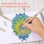 Micro Fineliner Drawing Pens 20 Set(12 Colored & 8 Black) Artist Art Supplies Adult Waterproof Watercolor Fine Line Marker Archival Ink Micron Sketch Outline Manga Anime Gift Sketching Zentangle Stuff
