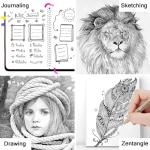 Micro Fineliner Drawing Pens 20 Set(12 Colored & 8 Black) Artist Art Supplies Adult Waterproof Watercolor Fine Line Marker Archival Ink Micron Sketch Outline Manga Anime Gift Sketching Zentangle Stuff