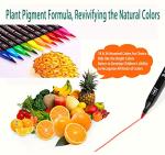 Kekelele Dual Tip Markers for Kids, Washable Markers Set, Art Marker with Stand Portable Box, Gift For Kids (24 Colours)