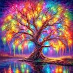 DIYCYCY Tree of Life Diamond Painting Kits for Adults,Full Drill Diamond Art Kits for Beginners,Round 5D DIY Diamond Dots Paintings, Diamonds Pictures Gem Art and Crafts Home Decor 13.78x13.78 inch
