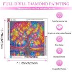 DIYCYCY Tree of Life Diamond Painting Kits for Adults,Full Drill Diamond Art Kits for Beginners,Round 5D DIY Diamond Dots Paintings, Diamonds Pictures Gem Art and Crafts Home Decor 13.78x13.78 inch