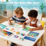 Creazic Small Watercolor Sketchbook, 3.5" x5.5”(140lb/300g), Spiral Bound with Tear Line. Artist Water Color Paper, Portable Travel Notebook for Watercolor or Quick Sketch - Ideal for Kids & Adults