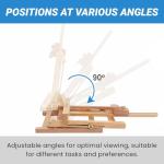 Falling in Art Basic H-Frame Tabletop Easel, Adjustable Beechwood Desktop Easel, Portable Painting Easel Stand for Beginners and Artists, Holding Canvas up to 12" High