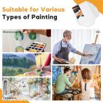 Canvases for Painting 12 x 12 inch, 14 Pack, Blank White Canvas Boards, Primed, 100% Cotton, Quality Acid Free Artist Canvas Panels for Acrylics Watercolor & Oil Painting