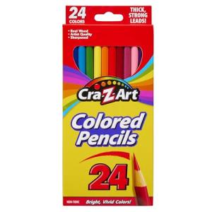 Cra-Z-art Colored Pencils, 24 Count, Back to School Supplies, Arts & Crafts, Gift for Kids