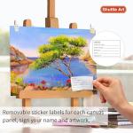 Shuttle 34-Pack Art Canvas for Painting, Multi-Size Stretched Canvas & Canvas Panels, 5x7/8x10/9x12/11x14 Inch 100% Cotton, Primed Blank Canvases, Ideal Art Supplies for Acrylic Oil Painting
