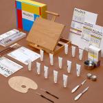 MEEDEN Oil Painting Kit, Painting Sets with Sketch Easel Box, Professional Art Paint Supplies Kit with Paint Brushes, Palette Knives, Canvases for Painting Supplies for Adults