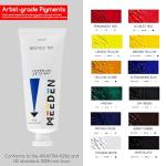 MEEDEN Oil Painting Kit, Painting Sets with Sketch Easel Box, Professional Art Paint Supplies Kit with Paint Brushes, Palette Knives, Canvases for Painting Supplies for Adults