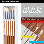 MEEDEN Oil Painting Kit, Painting Sets with Sketch Easel Box, Professional Art Paint Supplies Kit with Paint Brushes, Palette Knives, Canvases for Painting Supplies for Adults