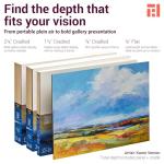 Ampersand Art Supply Museum Series Gessobord | 8x10 | 1/8" Flat Profile | Gesso Wood Painting Panel for Oil and Acrylic Paint & Mixed Media | Canvas Panel Alternative in Professional Art Supplies