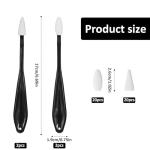 4PCS Paper Art Blending Blenders Stumps, Sketch Trimmer Erase Sponge Wiper, Blending Stumps for Drawing, Sketch Drawing Tools for Highlighting, Shadowing (2 Head Types, 40 Replacement Sponge-Wipes)