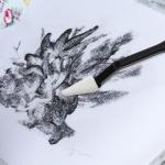 4PCS Paper Art Blending Blenders Stumps, Sketch Trimmer Erase Sponge Wiper, Blending Stumps for Drawing, Sketch Drawing Tools for Highlighting, Shadowing (2 Head Types, 40 Replacement Sponge-Wipes)