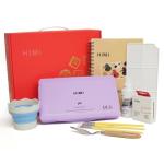 HIMI Deluxe 18 Colors Jelly Gouache Paint Gift Set – Complete Art Kit with Pad, Spray, Palette, Brushes, Painting Knife, Foldable Bucket & Refills for Beginners, Students & Artists (Purple)