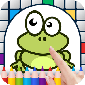 Frogs Color by Number - Free Pixel Art Game - Coloring Book Pages - Happy, Creative & Relaxing - Paint & Crayon Palette - Zoom in & Tap to Color - Share Creations with Friends!