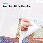 ARTDOT 200-Piece Double-Sided Non-Stick Release Paper for Diamond Art Kits, 15x10 cm Thickened Cover Replacement Paper as Diamond Painting Accessories and Tools